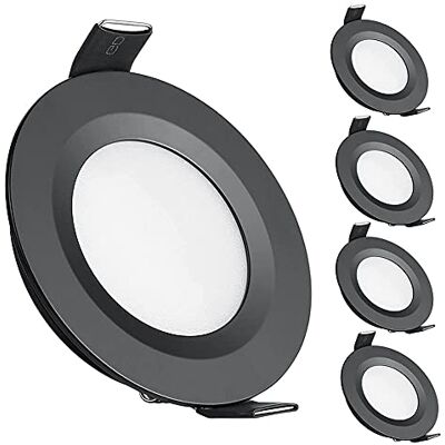 Acegoo - 4x 3W 12V Spots embutidos - Alumínio - Regulável - Luminária de teto Acegoo - 4x 3W 12V Spots embutidos - Alumínio - Regulável - Luminária de teto