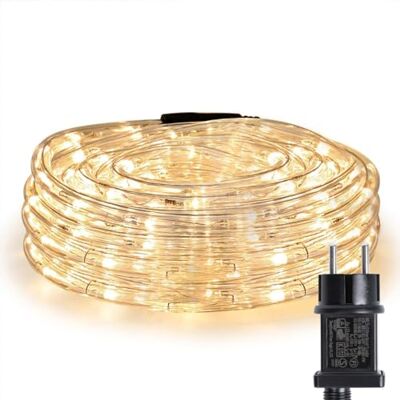 Lepro Lighting EVER LE Mangueira de luzes exterior 10 m 240 LED, corrente de luzes branca quente com tomada, resistente à água para exterior, jardim, relva, terraço, pátio, Natal Lepro Lighting EVER LE Mangueira de luzes exterior 10 m 240 LED, corrente de luzes branca quente com tomada, resistente à água para exterior, jardim, relva, terraço, pátio, Natal