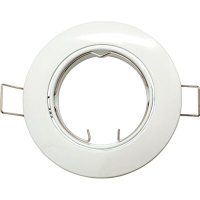 SeKi Estrutura embutida para LED e halogéneo, orientável, branco, redondo, adequada para GU10 e MR16 (GU5,3). SeKi Estrutura embutida para LED e halogéneo, orientável, branco, redondo, adequada para GU10 e MR16 (GU5,3).