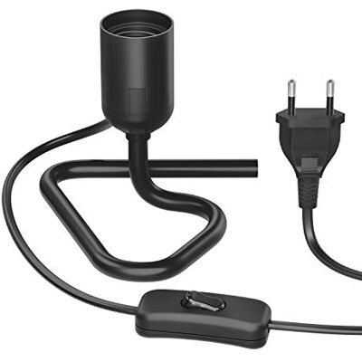 ledscom.de Candeeiro de mesa/suporte da lâmpada/triângulo base triangular TRIN, interruptor, alumínio, preto, 1 x E27 máx. 60W ledscom.de Candeeiro de mesa/suporte da lâmpada/triângulo base triangular TRIN, interruptor, alumínio, preto, 1 x E27 máx. 60W