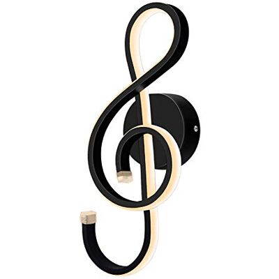 KAWELL 22 W Criativo moderno LED apliques de parede interior luz de parede LED candeeiro de parede alumínio símbolo musical para quarto sala de estar café quarto de menina corredor escadas, 3000 K KAWELL 22 W Criativo moderno LED apliques de parede interior luz de parede LED candeeiro de parede alumínio símbolo musical para quarto sala de estar café quarto de menina corredor escadas, 3000 K