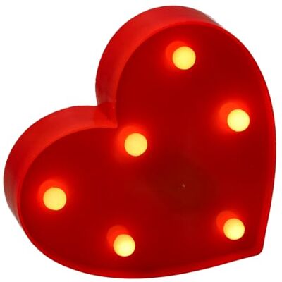 Jandei Coração luminoso com luz branca quente, luzes LED decoração e meio ambiente, iluminação noturna casamentos, aniversário, vitrines (funcionam com pilhas) Jandei Coração luminoso com luz branca quente, luzes LED decoração e meio ambiente, iluminação noturna casamentos, aniversário, vitrines (funcionam com pilhas)