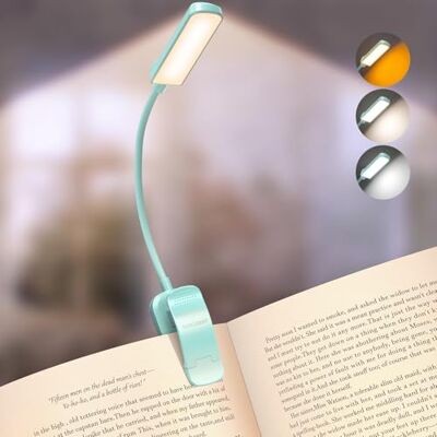 Glocusent Luz de leitura para livros, 13 LED, 20 LED, recarregável USB-C 120 horas, 120 H, portátil, modo Sos, ajuste flexível, pinça estável, para crianças e leitura noturna Glocusent Luz de leitura para livros, 13 LED, 20 LED, recarregável USB-C 120 horas, 120 H, portátil, modo Sos, ajuste flexível, pinça estável, para crianças e leitura noturna