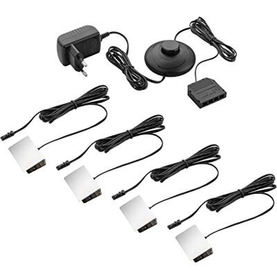 SEBSON Luzes LED para Vitrinas Iluminação para Prateleiras de Vidro Iluminação de Bordas de Vidro para Vitrina, Armário, Prateleira Conjunto de 4 Pinças LED Branco Quente SEBSON Luzes LED para Vitrinas Iluminação para Prateleiras de Vidro Iluminação de Bordas de Vidro para Vitrina, Armário, Prateleira Conjunto de 4 Pinças LED Branco Quente