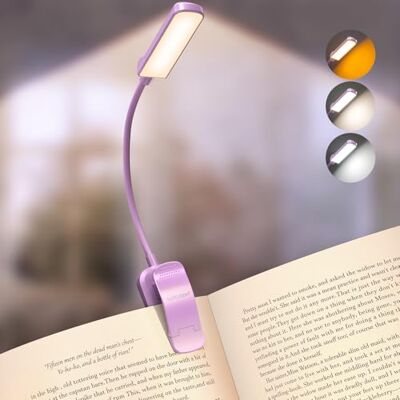 Glocusent Luz de leitura para livros, 13 LED, 20 LED, recarregável USB-C 120 horas, 120 H, portátil, modo Sos, ajuste flexível, pinça estável, para crianças e leitura noturna Glocusent Luz de leitura para livros, 13 LED, 20 LED, recarregável USB-C 120 horas, 120 H, portátil, modo Sos, ajuste flexível, pinça estável, para crianças e leitura noturna