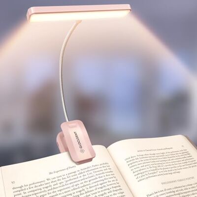Glocusent 26 LED luz de leitura, candeeiro de leitura USB-C recarregável 360° Flexível com 5 cores de luz e 5 brilhos, proteção ocular lâmpada de livro com modo de memória para ler na cama (preto) Glocusent 26 LED luz de leitura, candeeiro de leitura USB-C recarregável 360° Flexível com 5 cores de luz e 5 brilhos, proteção ocular lâmpada de livro com modo de memória para ler na cama (preto)