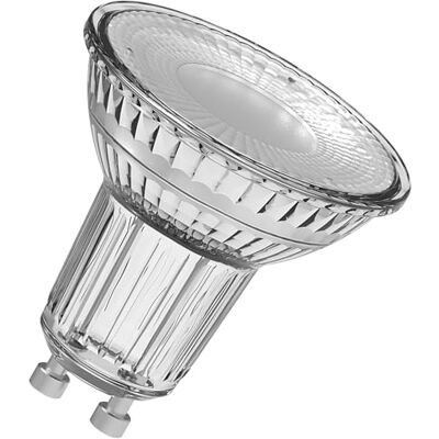 OSRAM Valor de estrela LED de PAR16 candeeiro LED para base GU10, lâmpada refletor, GL, 350 lúmenes, branco frio (4000k), substituição de lâmpadas convencionais de 50 W, 10 embalagens de 10 OSRAM Valor de estrela LED de PAR16 candeeiro LED para base GU10, lâmpada refletor, GL, 350 lúmenes, branco frio (4000k), substituição de lâmpadas convencionais de 50 W, 10 embalagens de 10