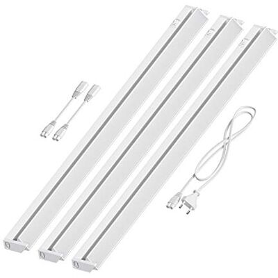 ledscom.de Luz LED sob armário LIWO 91 cm, orientável, 1517 lm c/u, conjunto branco de 3 ledscom.de Luz LED sob armário LIWO 91 cm, orientável, 1517 lm c/u, conjunto branco de 3