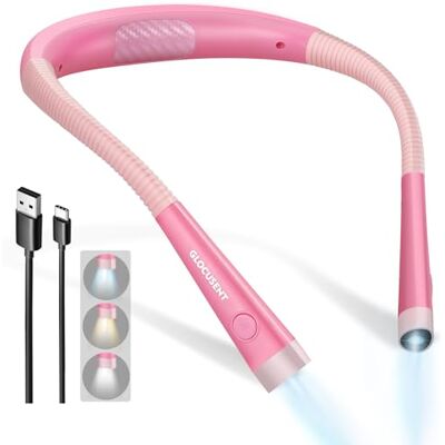 Glocusent Luz de leitura, lâmpada de livro de leitura recarregável, 3 cores, 6 níveis de iluminação, braços flexíveis, longa duração, perfeito para ler, tecelagem, campismo, reparação 3 Colores & 6 Niveles Iluminación, Brazos Flexibles, Larga Duración, Glocusent Luz de leitura, lâmpada de livro de leitura recarregável, 3 cores, 6 níveis de iluminação, braços flexíveis, longa duração, perfeito para ler, tecelagem, campismo, reparação 3 Colores & 6 Niveles Iluminación, Brazos Flexibles, Larga Duración,