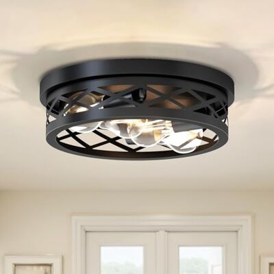LVWIT Candeeiro de Teto para Sala de Jantar, Candeeiro de Quarto de Teto Preto, Candeeiro de Teto Industrial 4 Luzes, Candeeiro de Teto Vintage para Hall de Entrada, Sala, Corredor, Quarto (Casquilho LVWIT Candeeiro de Teto para Sala de Jantar, Candeeiro de Quarto de Teto Preto, Candeeiro de Teto Industrial 4 Luzes, Candeeiro de Teto Vintage para Hall de Entrada, Sala, Corredor, Quarto (Casquilho