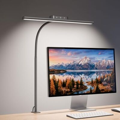Lepro Candeeiro de mesa grampo, flexível e ajustável, cuidado ocular, candeeiro de mesa LED de 11 W, Flexo LED de 5 modos de cor e 5 níveis de brilho, economia de espaço, ampla área de iluminação Lepro Candeeiro de mesa grampo, flexível e ajustável, cuidado ocular, candeeiro de mesa LED de 11 W, Flexo LED de 5 modos de cor e 5 níveis de brilho, economia de espaço, ampla área de iluminação