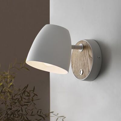 ouglres Lâmpada de Parede Branca com Interruptor, Apliques de Parede em Madeira Vintage E27, Tela de Alumínio Giratória, Lâmpada de Aplique Moderna para Interior, Lâmpada de Cama para Quarto, Sala de Estar ouglres Lâmpada de Parede Branca com Interruptor, Apliques de Parede em Madeira Vintage E27, Tela de Alumínio Giratória, Lâmpada de Aplique Moderna para Interior, Lâmpada de Cama para Quarto, Sala de Estar