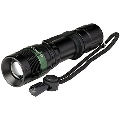 Poly Pool Lanterna LED portátil 3 W ALUPRO lanterna mini LED 3 Luminosidade luz de emergência ou trabalho de bolso de alumínio capacidade 150 m com fogo regulável lâmpada de bateria + cordão Poly Pool Lanterna LED portátil 3 W ALUPRO lanterna mini LED 3 Luminosidade luz de emergência ou trabalho de bolso de alumínio capacidade 150 m com fogo regulável lâmpada de bateria + cordão