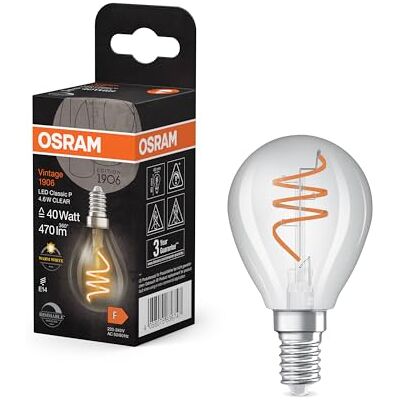 OSRAM Vintage 1906 Classic é um ajuste de cor branca quente em forma OSRAM Vintage 1906 Classic é um ajuste de cor branca quente em forma