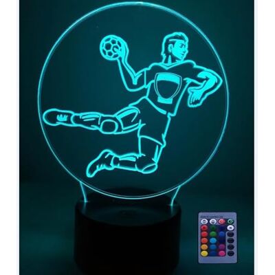 HPBN8 Ltd Criativo 3D andebol luz noturna ilusão ótica lâmpada 7/16 cores mudanças controlo remoto USB Power brinquedos decoração Natal aniversário presente HPBN8 Ltd Criativo 3D andebol luz noturna ilusão ótica lâmpada 7/16 cores mudanças controlo remoto USB Power brinquedos decoração Natal aniversário presente