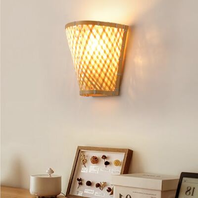 Schindora Boho Aplique Parede Interior, Apliques Parede Dormitório Em Forma De Cesta De Bambu Rústico Lâmpada De Parede De Tela De Treliça Feito À Mão E27 Lâmpada De Parede Sala De Jantar Quarto Casa Schindora Boho Aplique Parede Interior, Apliques Parede Dormitório Em Forma De Cesta De Bambu Rústico Lâmpada De Parede De Tela De Treliça Feito À Mão E27 Lâmpada De Parede Sala De Jantar Quarto Casa