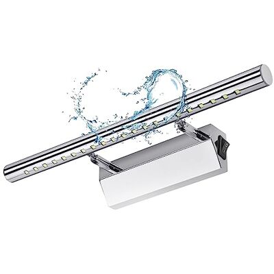 Lightess Aplique casa de banho luz de espelho 21 LED 5 W 40 cm candeeiro Candeeiro de maquilhagem anti-nevoeiro, 21 LED 5 W 6000 K, aço inoxidável. Perfeito para casa de banho, toucador e vestiário. Lightess Aplique casa de banho luz de espelho 21 LED 5 W 40 cm candeeiro Candeeiro de maquilhagem anti-nevoeiro, 21 LED 5 W 6000 K, aço inoxidável. Perfeito para casa de banho, toucador e vestiário.