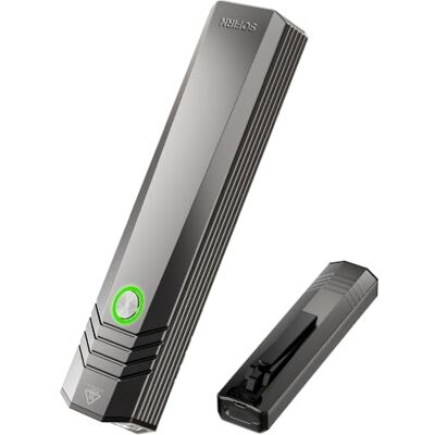 Sofirn ST1 Lanternas LED de alta potência, 1500 LM, design cibernético, 226 m, 5 modos de luz, recarregável tipo C, correia de pulso portátil, lanterna para casa, caminhadas, passear com o cão Sofirn ST1 Lanternas LED de alta potência, 1500 LM, design cibernético, 226 m, 5 modos de luz, recarregável tipo C, correia de pulso portátil, lanterna para casa, caminhadas, passear com o cão