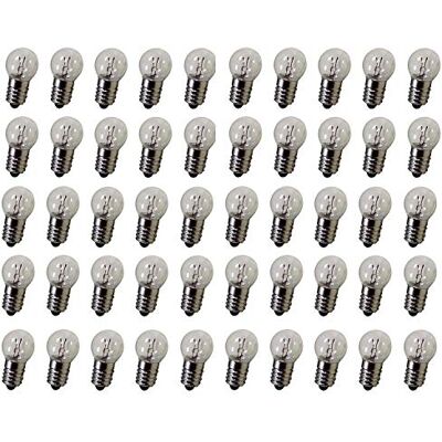 GutReise DC 50 peças E10 1,5 V 0,3 A Lâmpadas LED brancas lâmpadas base de parafuso miniatura GutReise DC 50 peças E10 1,5 V 0,3 A Lâmpadas LED brancas lâmpadas base de parafuso miniatura