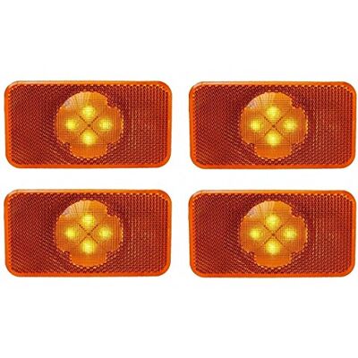 24/7 AUTO 4 x refletores LED Side Marker luzes específicas FH FM FL âmbar lâmpadas OEM substituir 20398660 20798440 24/7 AUTO 4 x refletores LED Side Marker luzes específicas FH FM FL âmbar lâmpadas OEM substituir 20398660 20798440
