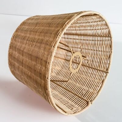 Osasy Guarda-sol de candeeiro de vime, tecido à mão, forma cônica, versátil para candeeiros de teto, pendentes, de parede e de mesa (1, cor natural vime) Osasy Guarda-sol de candeeiro de vime, tecido à mão, forma cônica, versátil para candeeiros de teto, pendentes, de parede e de mesa (1, cor natural vime)
