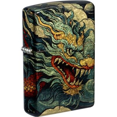 Zippo Mechero Colourful Dragon, 540° Tumbled Brass, Fusion Recargable Reutilizable Diseño Resistente al Viento Caja de Regalo Hecho en EE. UU. Zippo Mechero Colourful Dragon, 540° Tumbled Brass, Fusion Recargable Reutilizable Diseño Resistente al Viento Caja de Regalo Hecho en EE. UU.