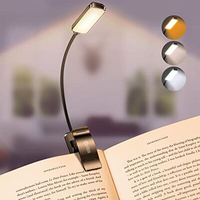 Gritin 9-LED - USB Recargável - Têm Dimmer Suave - Luz de Livro Gritin 9-LED - USB Recargável - Têm Dimmer Suave - Luz de Livro
