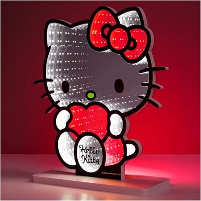 Get Trend Hello Kitty Sanrio Luzes LED 3D lâmpada USB com efeito espelho infinito, candeeiro de noite para crianças para quarto, presentes de anime (Multi Hello Kitty 3D) Get Trend Hello Kitty Sanrio Luzes LED 3D lâmpada USB com efeito espelho infinito, candeeiro de noite para crianças para quarto, presentes de anime (Multi Hello Kitty 3D)