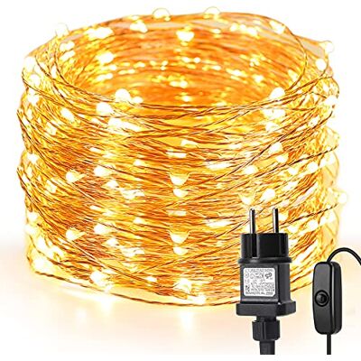 Lepro 20 m 200 LEDs luzes de fadas com tomada, fio de cobre impermeável IP65, grinalda de luzes LED branco quente, luzes de corrente decoração de festas, varanda, casa, árvore de Natal, jardim Lepro 20 m 200 LEDs luzes de fadas com tomada, fio de cobre impermeável IP65, grinalda de luzes LED branco quente, luzes de corrente decoração de festas, varanda, casa, árvore de Natal, jardim
