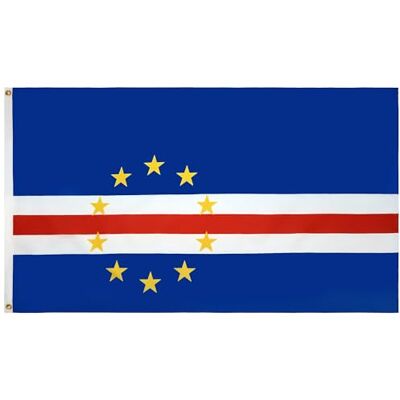 AZ FLAG Bandeira Cabo Verde 90x60 cm Bandeira cabo-verdiana de 100% poliéster com ilhós de metal integrados 50g Cores vivas e resistente à decoloração AZ FLAG Bandeira Cabo Verde 90x60 cm Bandeira cabo-verdiana de 100% poliéster com ilhós de metal integrados 50g Cores vivas e resistente à decoloração