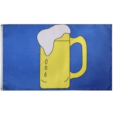AZ FLAG Bandeira de cerveja 90 x 60 cm Bandeira com cerveja, bar 100 % poliéster com ilhoses de metal integrados 50 g cores vivas e resistentes à descoloração AZ FLAG Bandeira de cerveja 90 x 60 cm Bandeira com cerveja, bar 100 % poliéster com ilhoses de metal integrados 50 g cores vivas e resistentes à descoloração
