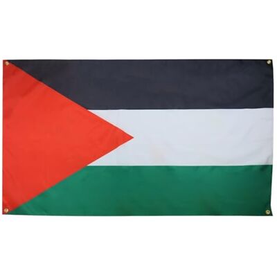 AZ FLAG Bandeira palestina 150 x 90 cm com 4 ilhós, pavilhão palestino para varanda ou parede AZ FLAG Bandeira palestina 150 x 90 cm com 4 ilhós, pavilhão palestino para varanda ou parede