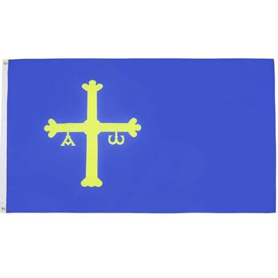 AZ FLAG Bandeira principal das Astúrias 90 x 60 cm Bandeira Asturiana 100% poliéster com ilhoses de metal integrados 50 g Cores vivas e resistentes à descoloração AZ FLAG Bandeira principal das Astúrias 90 x 60 cm Bandeira Asturiana 100% poliéster com ilhoses de metal integrados 50 g Cores vivas e resistentes à descoloração