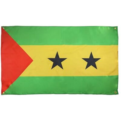 AZ FLAG Bandeira de São Tomé e Príncipe 150 x 90 cm com 4 ilhós, pavilhão santoméano para varanda ou parede AZ FLAG Bandeira de São Tomé e Príncipe 150 x 90 cm com 4 ilhós, pavilhão santoméano para varanda ou parede