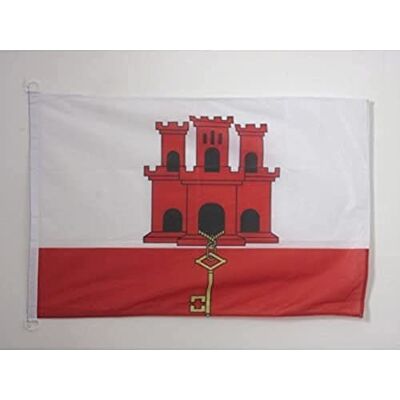 AZ FLAG Bandeira Náutica de Gibraltar 45 x 30 cm Pavilhão de Conveniência de Gibraltar 30 x 45 cm, bandeira de barco com argolas AZ FLAG Bandeira Náutica de Gibraltar 45 x 30 cm Pavilhão de Conveniência de Gibraltar 30 x 45 cm, bandeira de barco com argolas