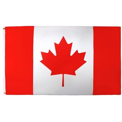 AZ FLAG Bandeira do Canadá 150 x 90 cm Bandeira canadense 100% poliéster leve com ilhós de metal integrados 80 g AZ FLAG Bandeira do Canadá 150 x 90 cm Bandeira canadense 100% poliéster leve com ilhós de metal integrados 80 g