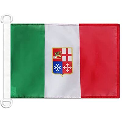 AZ FLAG Bandeira náutica pavilhão civil Itália 45 x 30 cm anéis de plástico AZ FLAG Bandeira náutica pavilhão civil Itália 45 x 30 cm anéis de plástico