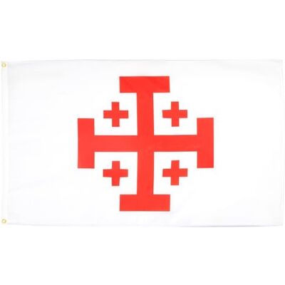 AZ FLAG Bandeira Ordem Santo Sepulcro de Jerusalém 150 x 90 cm Bandeira cristã 100 % poliéster com ilhoses de metal integrados 110 g cores vivas e resistentes à descoloração AZ FLAG Bandeira Ordem Santo Sepulcro de Jerusalém 150 x 90 cm Bandeira cristã 100 % poliéster com ilhoses de metal integrados 110 g cores vivas e resistentes à descoloração