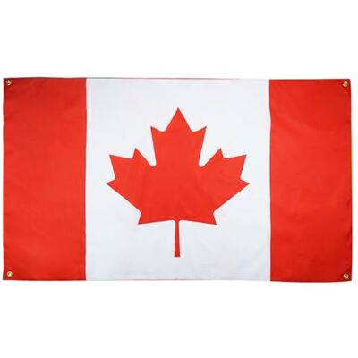 AZ FLAG Bandeira do Canadá 150x90 cm com 4 ilhós, bandeira canadense para varanda ou parede AZ FLAG Bandeira do Canadá 150x90 cm com 4 ilhós, bandeira canadense para varanda ou parede