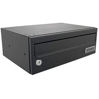 BURG-WÄCHTER Sterling Caixa de Correio Horizontal, Preto, 358 x 125 x 250 mm BURG-WÄCHTER Sterling Caixa de Correio Horizontal, Preto, 358 x 125 x 250 mm