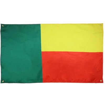AZ FLAG Bandeira Benin 150x90 cm com 4 ilhós, bandeira beninense para varanda ou parede AZ FLAG Bandeira Benin 150x90 cm com 4 ilhós, bandeira beninense para varanda ou parede