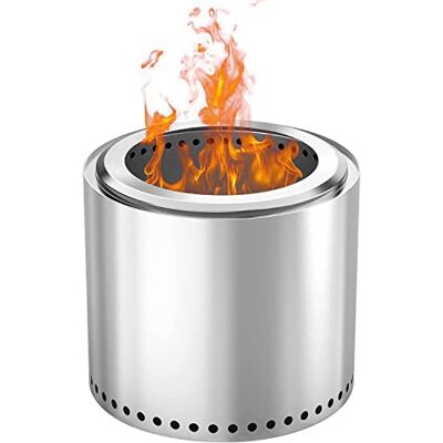 onlyfire Braseiro, Fogão a Lenha ao Ar Livre, Fogueira Portátil de Aço Inoxidável Sem Fumaça para Pátio Traseiro, Pátio e Praia, Ø 38 cm onlyfire Braseiro, Fogão a Lenha ao Ar Livre, Fogueira Portátil de Aço Inoxidável Sem Fumaça para Pátio Traseiro, Pátio e Praia, Ø 38 cm