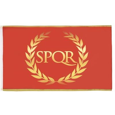 AZ FLAG Bandeira do Império Romano 150 x 90 cm Bandeira Spqr 100% poliéster com ilhoses de metal integrados 110 g cores vivas e resistentes à descoloração AZ FLAG Bandeira do Império Romano 150 x 90 cm Bandeira Spqr 100% poliéster com ilhoses de metal integrados 110 g cores vivas e resistentes à descoloração