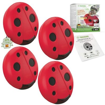 ISOTRONIC Repelente ultrassónico para ratos e rato: Repelente de pragas com luz LED e controlo de volume; dissuasivo para ratos sem veneno ou armadilhas; alcance eficaz de 3 m² (4 unidades). ISOTRONIC Repelente ultrassónico para ratos e rato: Repelente de pragas com luz LED e controlo de volume; dissuasivo para ratos sem veneno ou armadilhas; alcance eficaz de 3 m² (4 unidades).