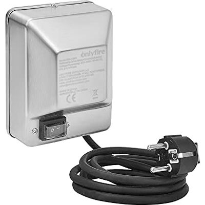 onlyfire Motor de churrasco de aço inoxidável para espetos de churrasco, assador, 2 U/M (rotações por minuto), 50/60 Hz, 4 W onlyfire Motor de churrasco de aço inoxidável para espetos de churrasco, assador, 2 U/M (rotações por minuto), 50/60 Hz, 4 W