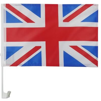 AZ FLAG Bandeira de carro Reino Unido 45 x 30 cm poliéster malha ventosa AZ FLAG Bandeira de carro Reino Unido 45 x 30 cm poliéster malha ventosa