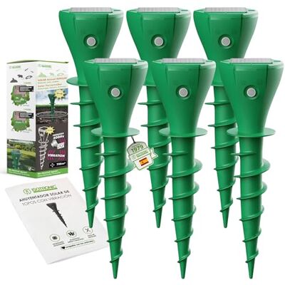 ISOTRONIC Repelente solar para topos, tornozelos e serpentes, inclui estaca para o chão, alcance eficaz de 700 m² (8 unidades) ISOTRONIC Repelente solar para topos, tornozelos e serpentes, inclui estaca para o chão, alcance eficaz de 700 m² (8 unidades)