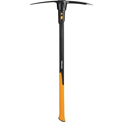 Fiskars Pico de escavação IsoCore L, para pisos rochosos, 91 cm, 3,4 kg, preto/laranja, Fiskars Pico de escavação IsoCore L, para pisos rochosos, 91 cm, 3,4 kg, preto/laranja,