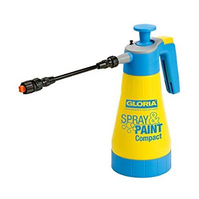 Gloria Spray&Paint Pulverizador de pressão, compacto, compatível com óleo, esmalte, verniz, tinta, capacidade de 1,25 l Gloria Spray&Paint Pulverizador de pressão, compacto, compatível com óleo, esmalte, verniz, tinta, capacidade de 1,25 l
