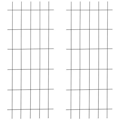 Relaxdays Trepadeiras de jardim, conjunto de 2, 150 x 60 cm, trepadeiras para tutores, costas com estacas, metal, preto Relaxdays Trepadeiras de jardim, conjunto de 2, 150 x 60 cm, trepadeiras para tutores, costas com estacas, metal, preto